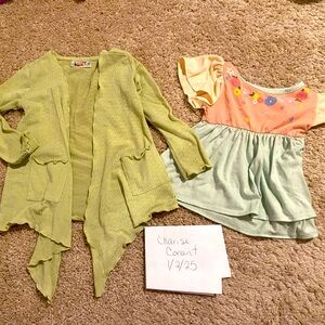 Dot dot smile shirt and sweater bundle